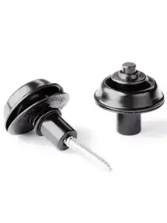 Dunlop SLS1403BK Straplok Strap Retainers Flush Mount Black Oxide