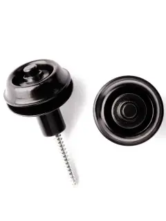 Dunlop SLS1403BK Straplok Strap Retainers Flush Mount Black Oxide