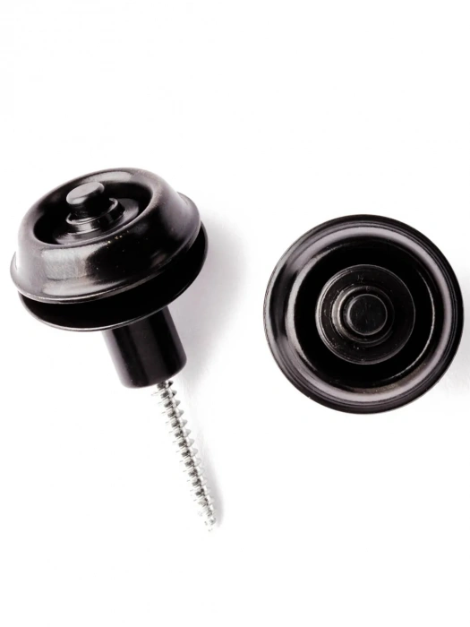 Dunlop SLS1403BK Straplok Strap Retainers Flush Mount Black Oxide