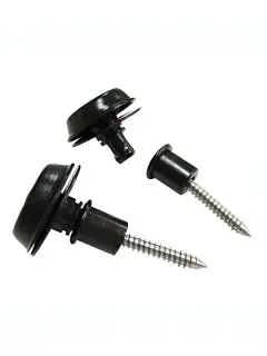 Dunlop SLS1403BK Straplok Strap Retainers Flush Mount Black Oxide