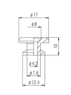 Paxphil HE014 Large Strap Pin (Black)