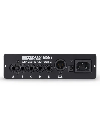Патч-панель педалборда RockBoard MOD 1 V2 All-in-One TRS & XLR, IEC & Barrel Patchbay