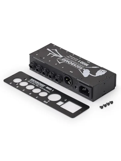 Патч-панель педалборда RockBoard MOD 1 V2 All-in-One TRS & XLR, IEC & Barrel Patchbay