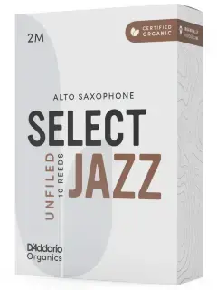 D'Addario ORRS10ASX2M Organic Select Jazz Alto Sax Unfiled 2M - 10 Pack