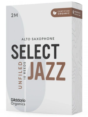 D'Addario ORRS10ASX2M Organic Select Jazz Alto Sax Unfiled 2M - 10 Pack
