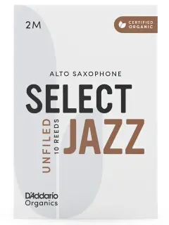 D'Addario ORRS10ASX2M Organic Select Jazz Alto Sax Unfiled 2M - 10 Pack