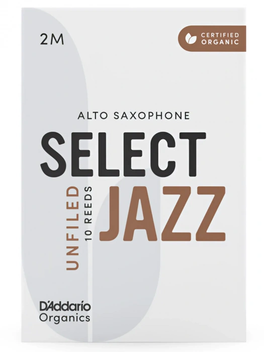 D'Addario ORRS10ASX2M Organic Select Jazz Alto Sax Unfiled 2M - 10 Pack