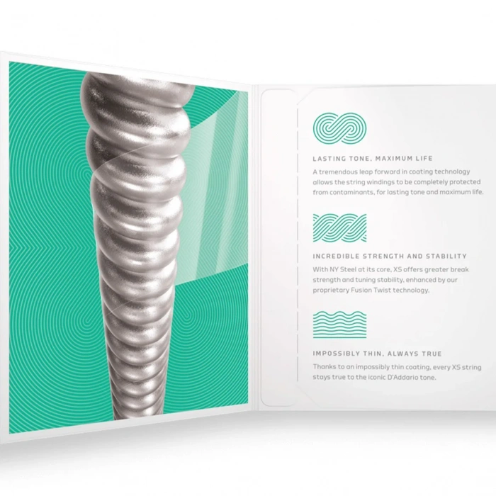 D'Addario XSE1156 XS Coated Medium Top/Extra Heavy Bottom 11-56