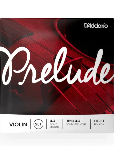 Струни для скрипки D'Addario J810 4/4L Prelude Violin String Set 4/4 Scale Light Tension