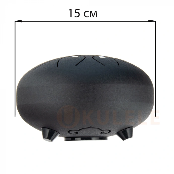 Глюкофон Глюкофон Hluru TOY8-6 Charcoal 6" (15см) 8 нот Tongue Drum 304 Stainless Steel