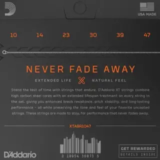 D'Addario XTABR1047 XT 80/20 Bronze Extra Light 10-47