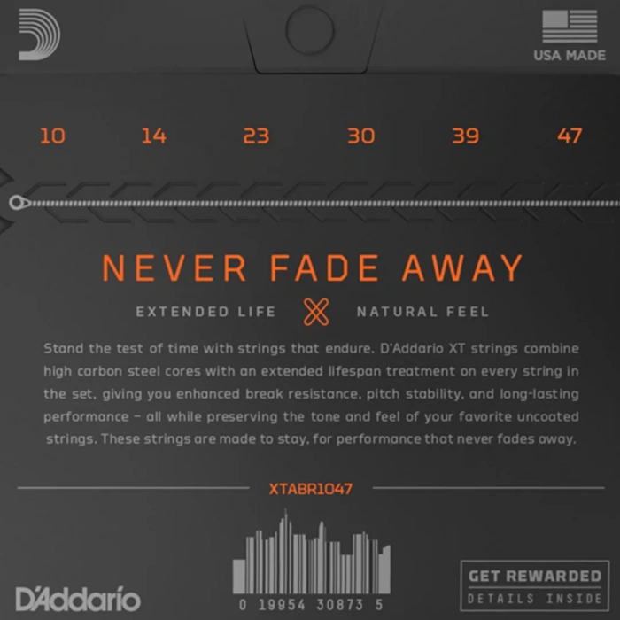 D'Addario XTABR1047 XT 80/20 Bronze Extra Light 10-47