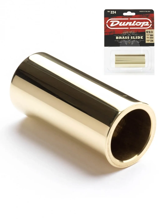 Dunlop 224 Brass Heavy Wall Medium Slide