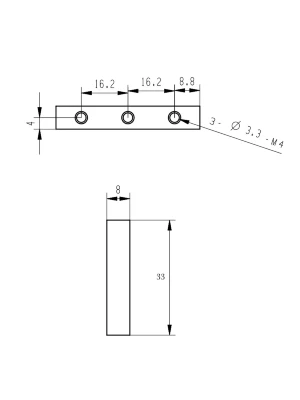 Якір для тремоло Gotoh GE1996T-33-Block