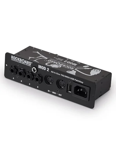 Патч-панель педалборда RockBoard MOD 2 V2 All-in-One TRS, Midi & USB Patchbay