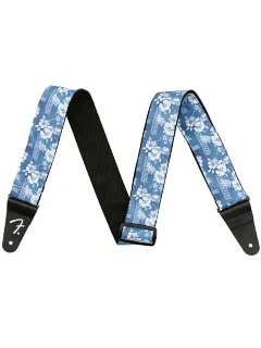 Fender Strap 2" Hawaiian Straps Blue Floral
