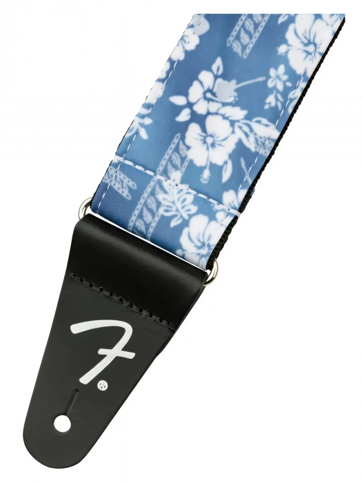 Fender Strap 2" Hawaiian Straps Blue Floral