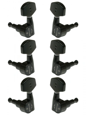 Graph Tech PRN-2411-B0 Ratio Acoustic 3+3 C0ntemporary 2 Pin Black