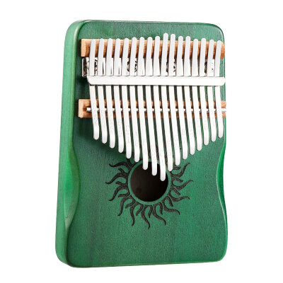 Калімба Hluru Huashu KHS17 Small Sun Poplar Green (17 нот, тополя, зменшена)