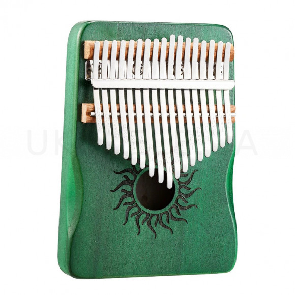 Калимба Hluru Huashu KHS17 Small Sun Poplar Green (17 нот, тополь, уменьшенная)