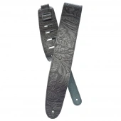D'Addario 25LE00 Deluxe Leather Guitar Strap (Embossed, Black) D'Addario 25LE00 Deluxe Leather Guitar Strap (Embossed, Black)