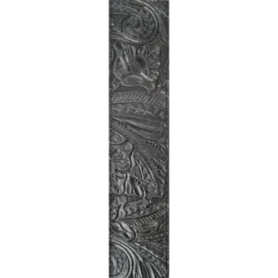 Ремінь для гітари D'Addario 25LE00 Deluxe Leather Guitar Strap (Embossed, Black)