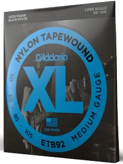 D'Addario ETB92 XL Nylon Tapewound Bass (50-105)