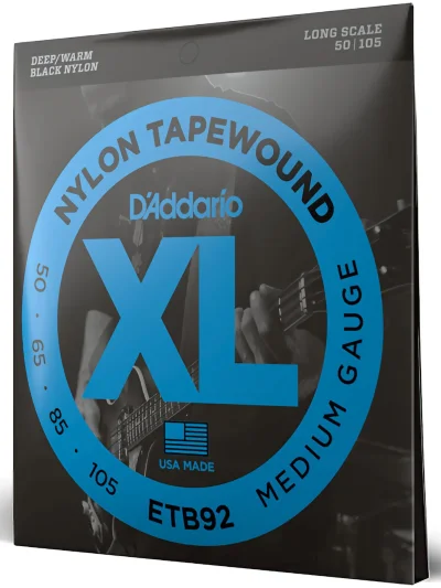 Струни D'Addario ETB92 XL Nylon Tapewound Bass (50-105)