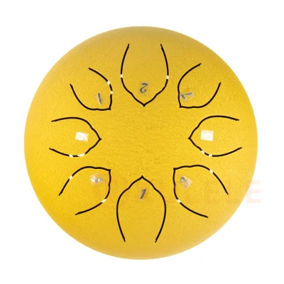 Глюкофон Hluru TOY8-6 Golden 6" (15см) 8 нот Tongue Drum 304 Stainless Steel