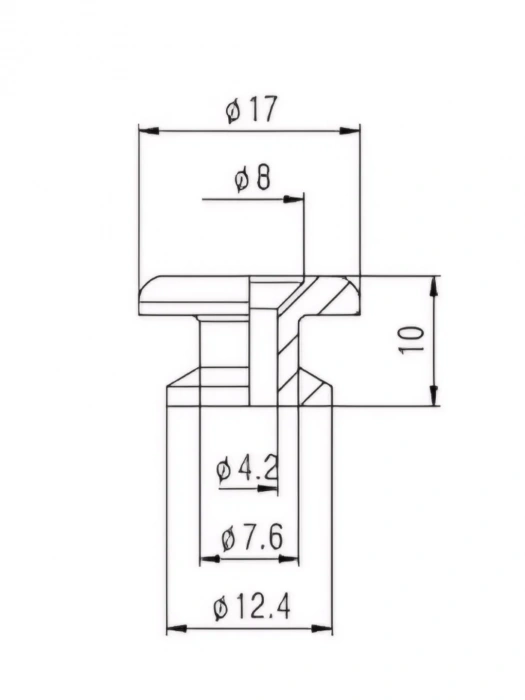 Кріплення-гудзик Кріплення-гудзик Paxphil HE014 Large Strap Pin (Gold)