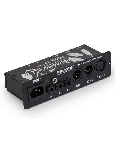 Патч-панель педалборда RockBoard MOD 3 V2 All-in-One TRS & XLR Patchbay for Vocalists & Acoustic Players