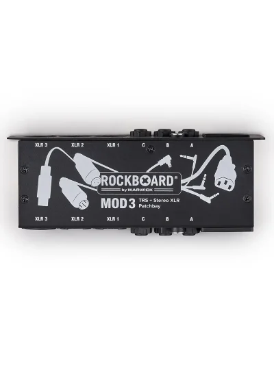Патч-панель педалборда RockBoard MOD 3 V2 All-in-One TRS & XLR Patchbay for Vocalists & Acoustic Players