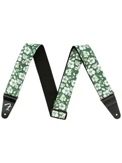 Fender Strap 2" Hawaiian Straps Green Floral
