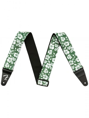 Fender Strap 2" Hawaiian Straps Green Floral