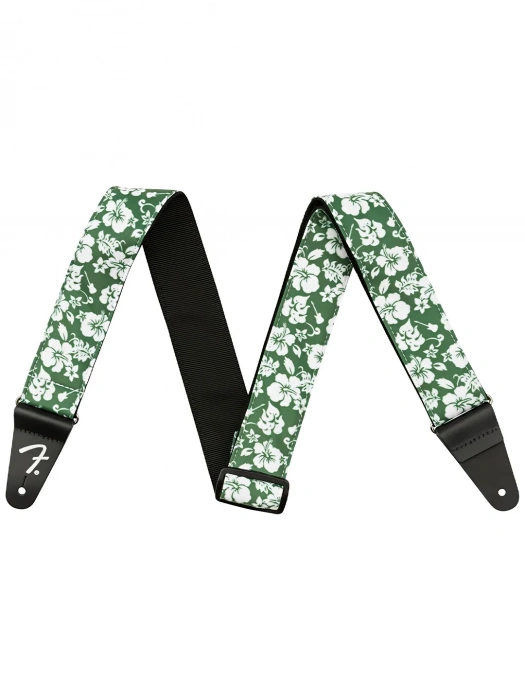 Ремінь для гітари Ремінь для гітари Fender Strap 2" Hawaiian Straps Green Floral