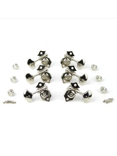 Кілки Graph Tech PRN-3422-N0 Acoustic 3+3 Butterbean Button Nickel