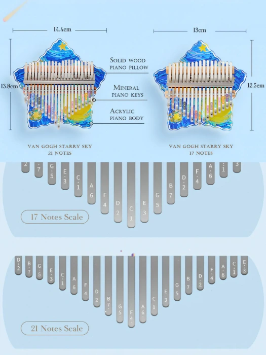 Hluru Huashu KHVG17 Van Gogh Acrylic (17 нот)