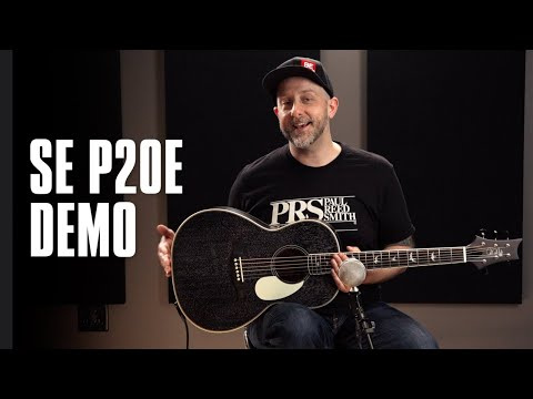 Електро-акустична гітара Електро-акустична гітара PRS SE P20E (Black Dog Hair)