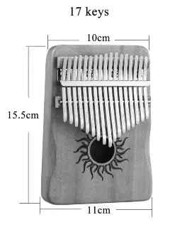 Hluru Huashu KHS17 Small Sun Poplar Yellow (17 нот, тополя, зменшена)
