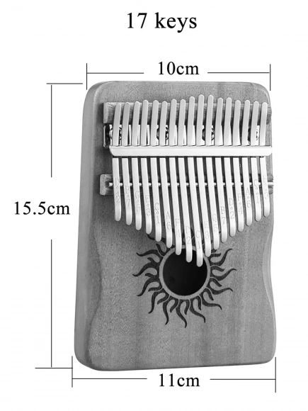 Калімба Hluru Huashu KHS17 Small Sun Poplar Yellow (17 нот, тополя, зменшена) Калімба Hluru Huashu KHS17 Small Sun Poplar Yellow (17 нот, тополя, зменшена)