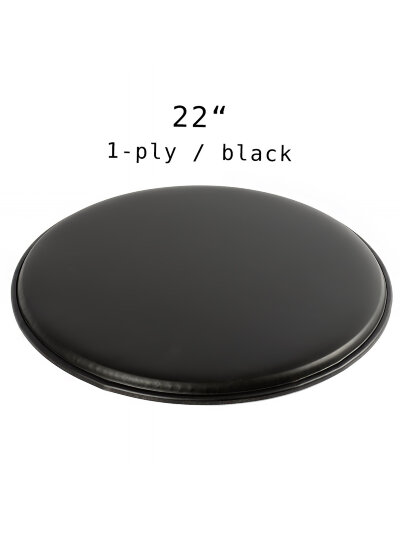Пластик для барабанів Overtone 22'' DH22SB Black 1-ply