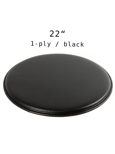 Пластик для барабанів Overtone 22'' DH22SB Black 1-ply