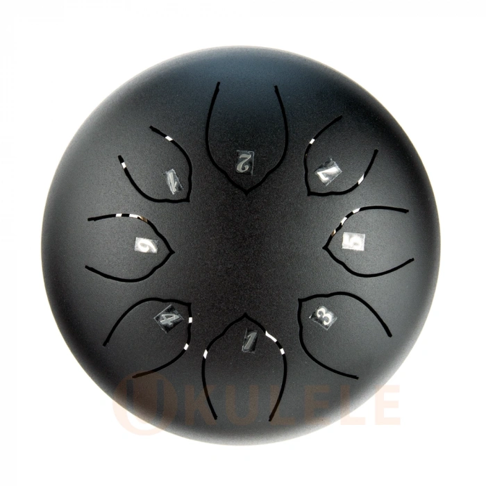 Глюкофон Глюкофон Hluru TOY8-6 InkBlack 6" (15см) 8 нот Tongue Drum 304 Stainless Steel