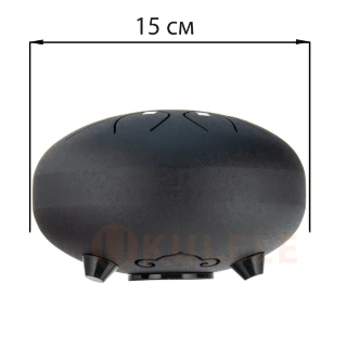Hluru TOY8-6 InkBlack 6" (15см) 8 нот Tongue Drum 304 Stainless Steel
