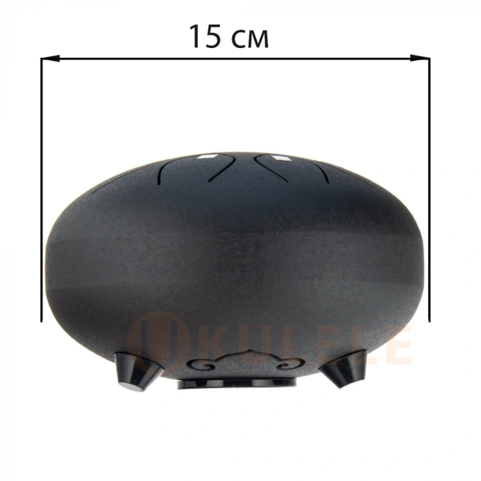 Глюкофон Глюкофон Hluru TOY8-6 InkBlack 6" (15см) 8 нот Tongue Drum 304 Stainless Steel