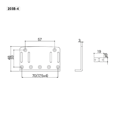 Бридж Gotoh 203B-4 (CK)