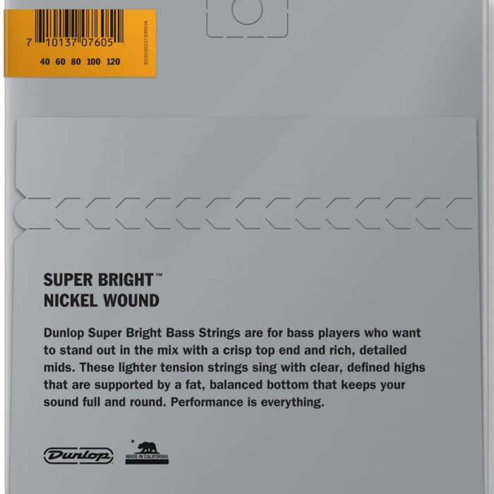 Dunlop DBSBN40120 Super Bright Nickel 40-120