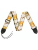 Ремінь для гітари Fender Strap 2" Monogrammed White Brown Yellow