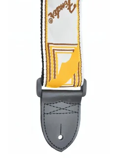 Fender Strap 2" Monogrammed White Brown Yellow