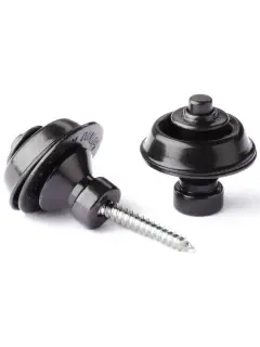 Dunlop SLS1503BK Straplok Strap Retainers Traditional Black Oxide